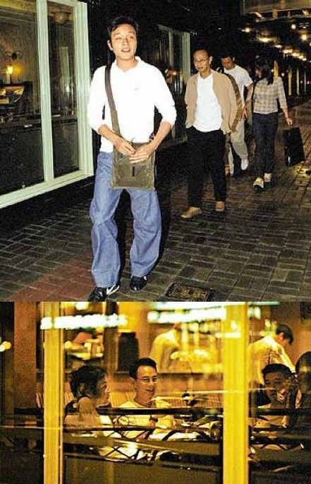 2001年3月20日，两人在文华东方酒店饮茶