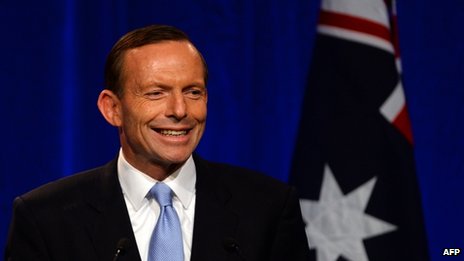 阿博特宣誓正式就任澳大利亚总理誓言推动经贸