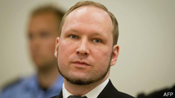 挪威枪击案凶手布雷维克被大学录取攻读政治学