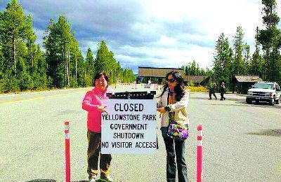 全美国家公园关闭中国游客只能门外拍照(图)