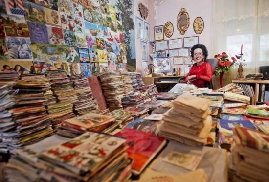 斯洛伐克一女子收藏超6万条餐巾4创世界纪录