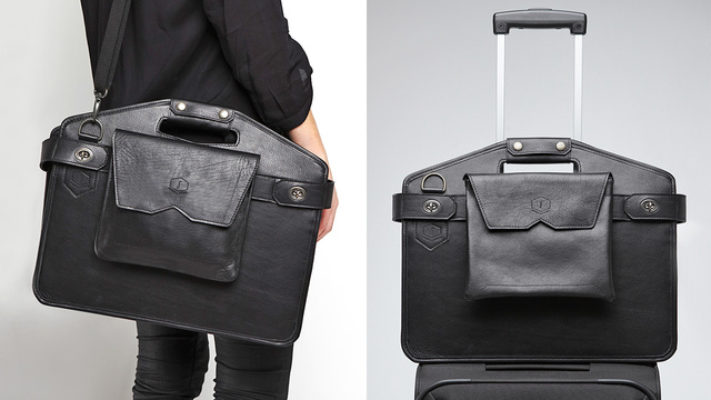 Unfold This Briefcase and Keep Fellow Flyers From Watching You Work