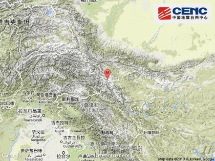 克什米尔地区发生3.2级地震震源深度6千米