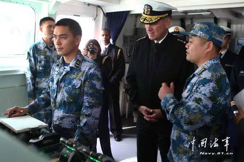 高清：中国海军向美军高官开放新型护卫舰AIP动力潜艇【7】