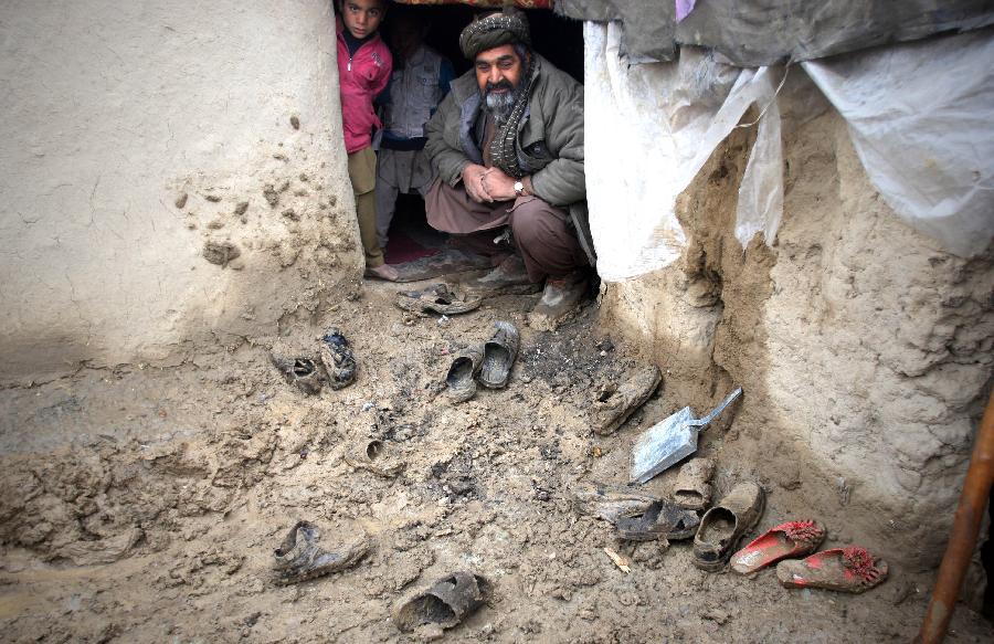 （国际）（2）阿富汗首都雨后贫民窟