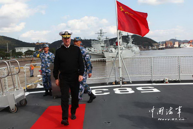 高清：中国海军向美军高官开放新型护卫舰AIP动力潜艇【3】