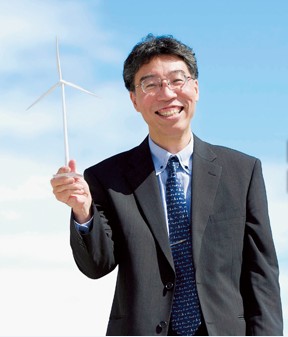 在日华人教授设计海上风力发电基站投入运营（图）