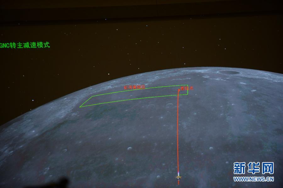 （嫦娥三号）（1）嫦娥三号开始落月