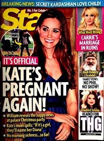 八卦杂志称英王妃凯特再次怀孕王妃发言人否认