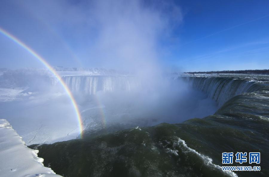 （国际）（2）尼亚加拉瀑布上空现双虹