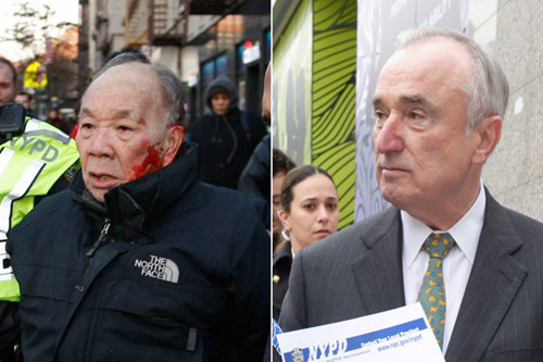 中国老人纽约穿马路与警冲突受伤警方称未滥用武力
